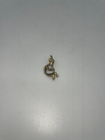 Gold Plated Sterling Silver Kokopelli Small Pendant
