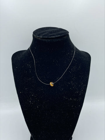 Brown Natural Bead Choker Necklace 14 inch | SUSANA HUITRON ALANCO