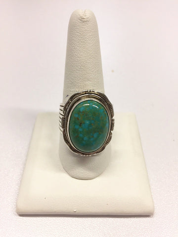 Round Silver and Turquoise Ring | From Albuquerque