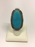 Large Silver and Turquoise Ring  | From Albuquerque