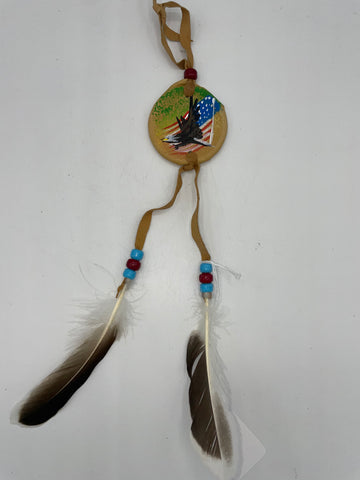 Buckskin Eagle Hanging Ornament