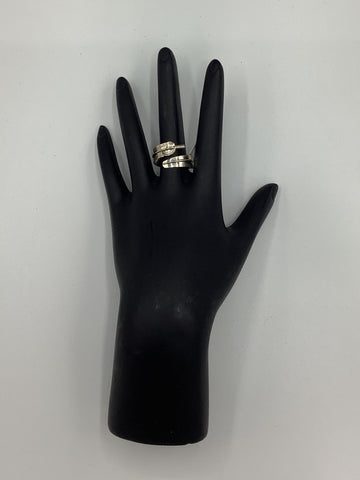 Silver Feather Wrapped Ring (Size 9.5)