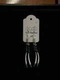 Beaded Earrings (Long Dangle Moon) - Hector Ibarra and Family