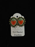 Beaded Strawberry Earrings - Hector Ibarra and Family
