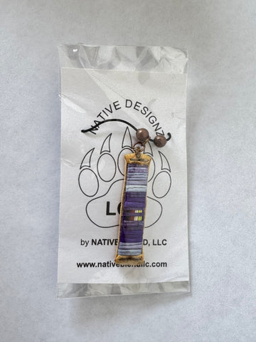 Purple Quill Pendant Necklace