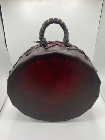 Red Dyed Double Sided Drum