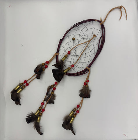 Handmade Small Red Willow Dream Catcher