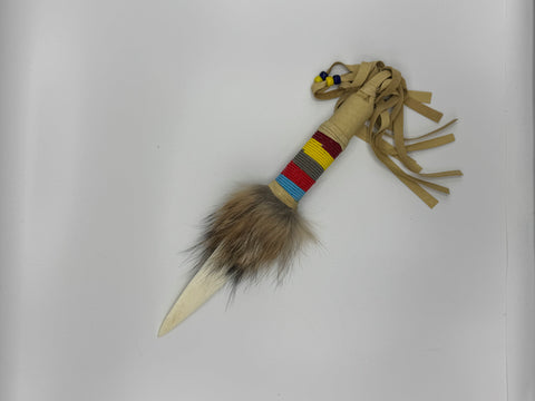 Beaded Bone Knife