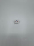 Silver Stud Earrings with Colored Stone (Various Colors)