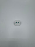 Silver Stud Earrings with Colored Stone (Various Colors)