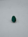 Silver Ring with Oval Turquoise Stone