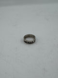 Silver Ring with Triangle Turquoise Pieces