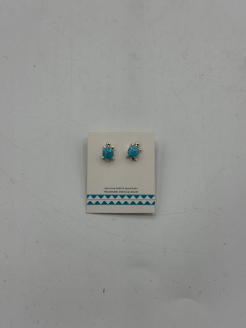 Silver Turtle Earrings
