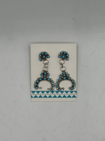 Southwest Silver and Turquoise Earrings