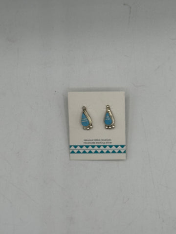 Small Silver Teardrop Earrings