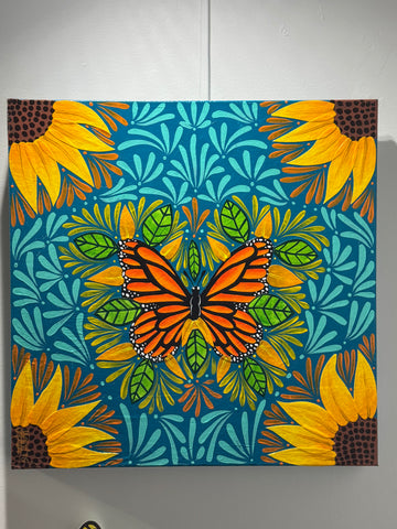 La Mariposa de mi Grandma Painting - Jaqui Almaguer