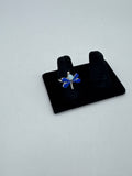 Blue and Purple Dragonfly Silver Ring