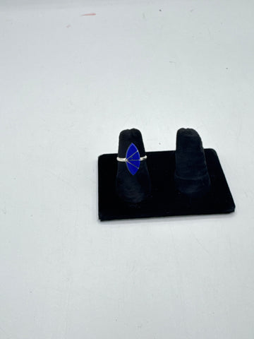 Silver Ring with Cobalt Stone