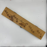 Engraved Wooden Feather Box