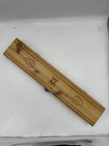 Engraved Wooden Feather Box