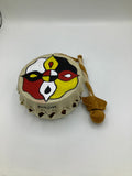 Painted Drum with Stick (Different Designs)