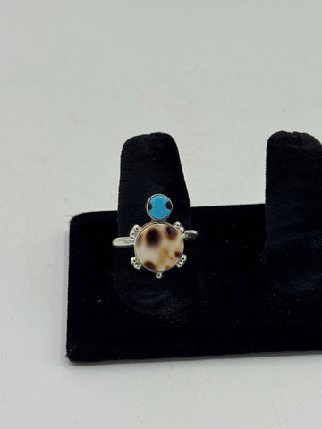 Turtle Shaped Silver Ring