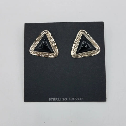 Silver and Onyx Earrings | From Albuquerque