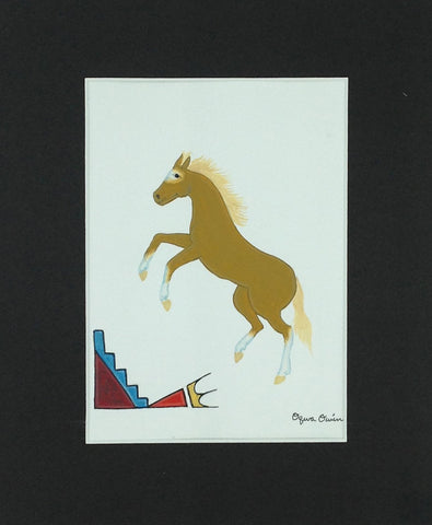 Gold Horse Rearing - Print | Ramos Sanchez