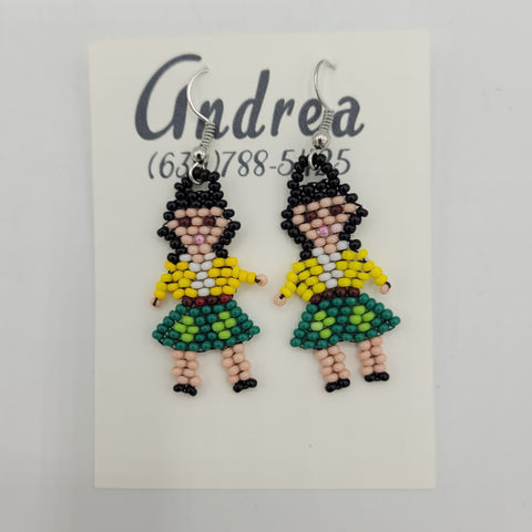 Beaded Doll Earrings - Maria Andrea Barrientos