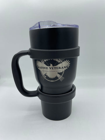 "I Support Native Veterans" 30 oz Travel Mug