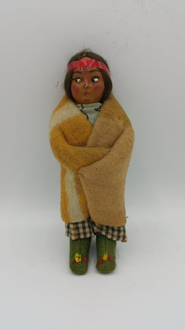 Vintage Blanketed Doll