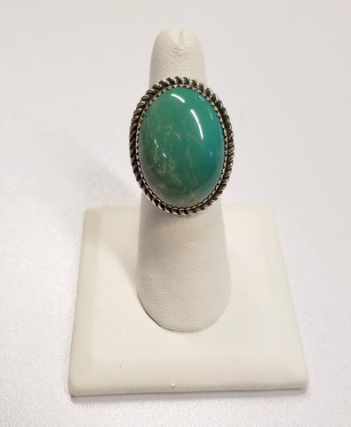 Round Turquoise and Silver Ring | From Albuquerque