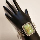 Silver Rectangular Turquoise Bracelet | From Albuquerque