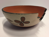 *Painted Bowl w/ Carved Edge