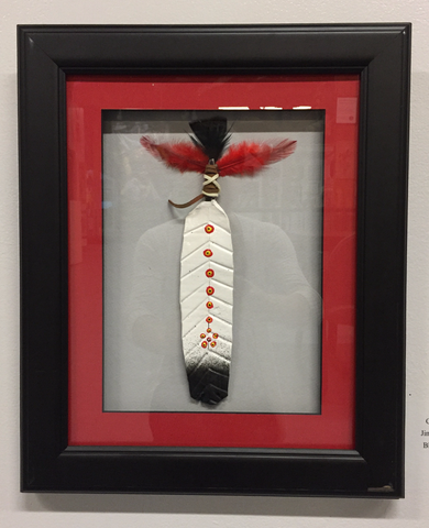 Painted Clay Feather | Jimmy "Two Dogs" Coplin