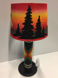 Hand Painted Blackhawks Lamp | Shannon Sanderson