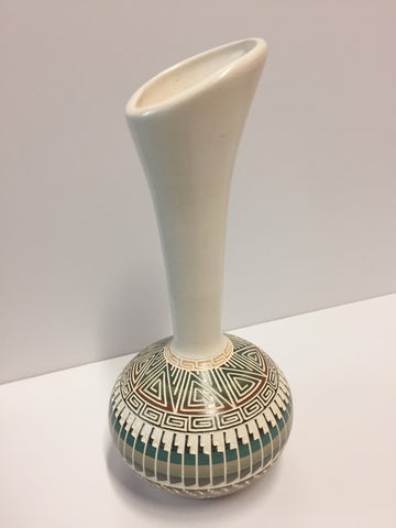 Tall White Vase | Leon King
