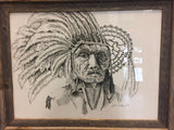 "Elder Chief" - Framed Original Artwork | Bradley Delaurentis