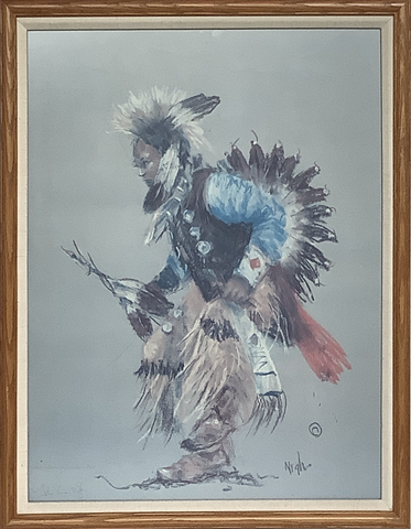 "Traditional Dancer" - Framed Lithograph | Frank Emerson Nigh